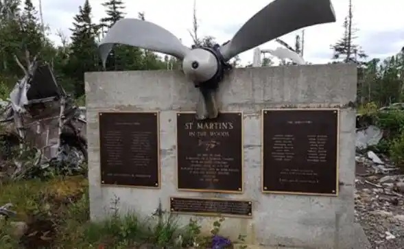 Located at the crash site, the memorial to the Sabena airliner crash is called St. Martin’s in the Woods. (Findagrave)