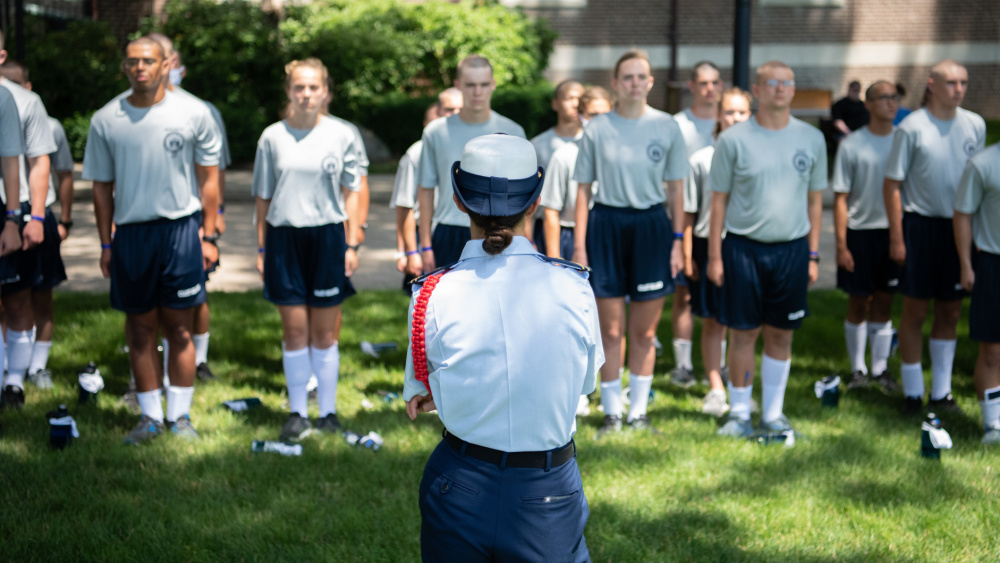 The U.S. Coast Guard Academy welcomes two hundred and ninety-one young women and men to the Class of 2025 for Day One, June 28, 2021. Day One marks the start of Swab Summer, an intensive seven-week program that prepares students for military and Academy life. (U.S. Coast Guard photo by 2/c Greg Sellers)