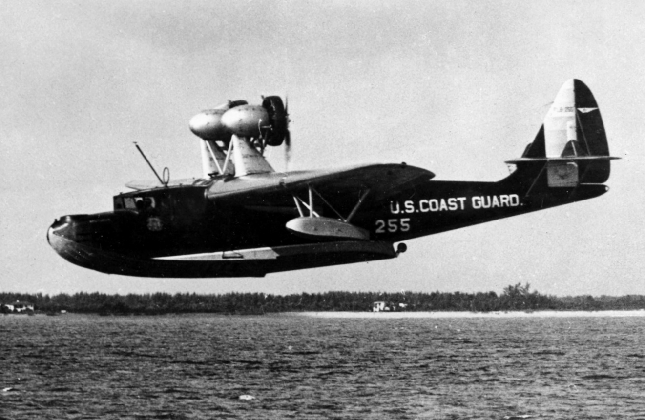 Arcturus, one of several early Coast Guard amphibian aircraft given names rather than numeric designations. It was on board Arcturus that Lt. Cmdr. Carl Chrisitan. von Paulsen earned the first Gold Lifesaving Medal awarded for an aviation search and rescue mission. (U.S. Coast Guard)