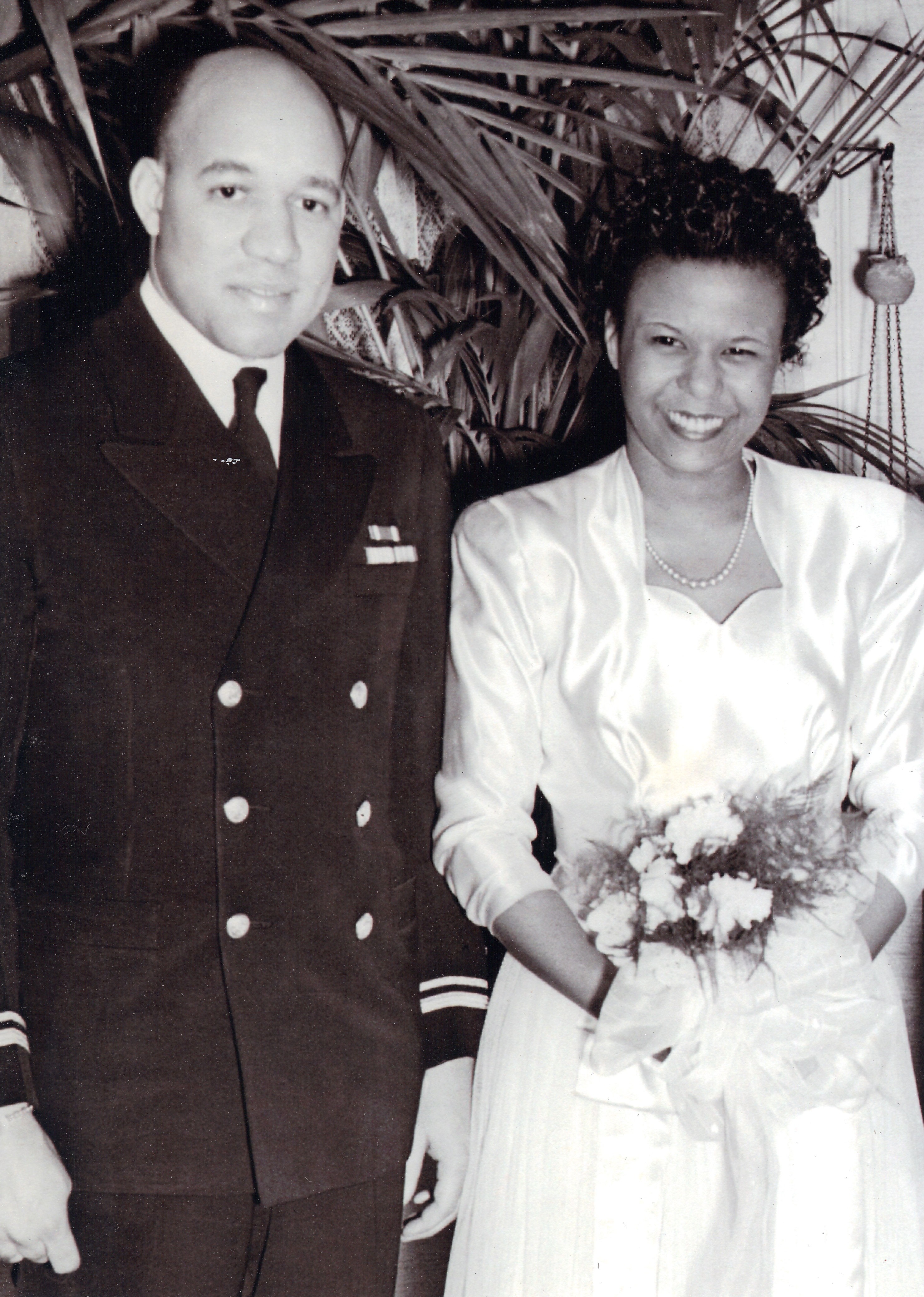 6.	Wedding of Joseph and Hertha Jenkins taken in October 1944. (photo courtesy of the Jenkins Family)