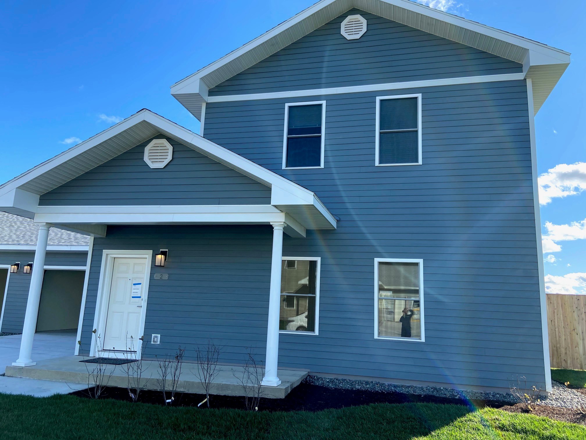One of 12 new housing units at USCG Station Jonesport, where the Coast Guard station is the centerpost of a small fishing village in rural "down East" Maine.