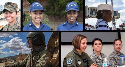 Female faces of the military. Take the Women's Health survey