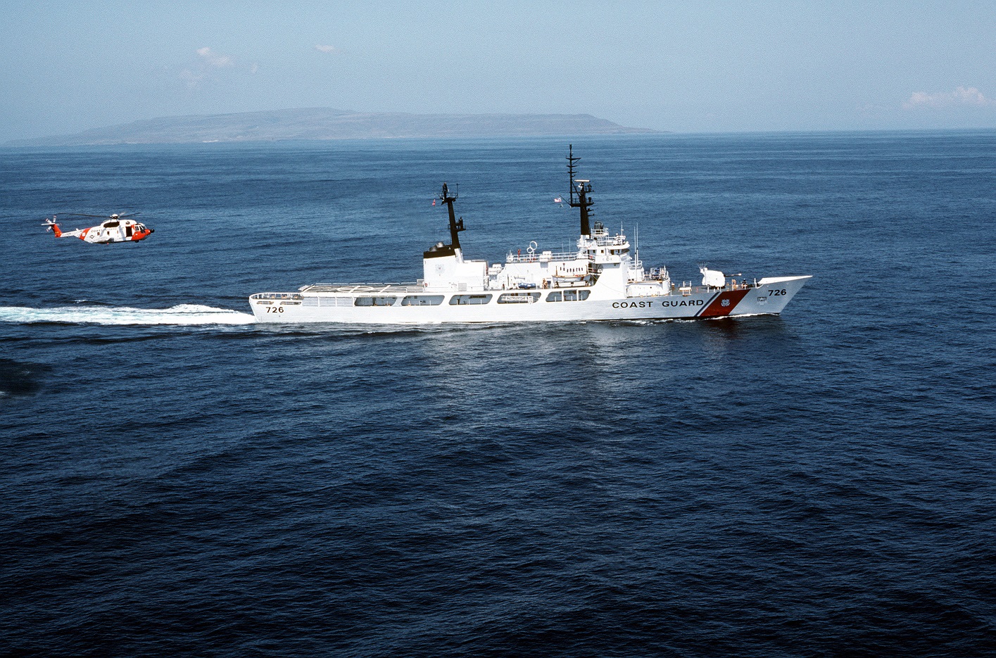 The first cutter named in honor of the Midgett family, the former high-endurance cutter Coast Guard Cutter Midgett (WHEC-726). (U.S. Coast Guard)