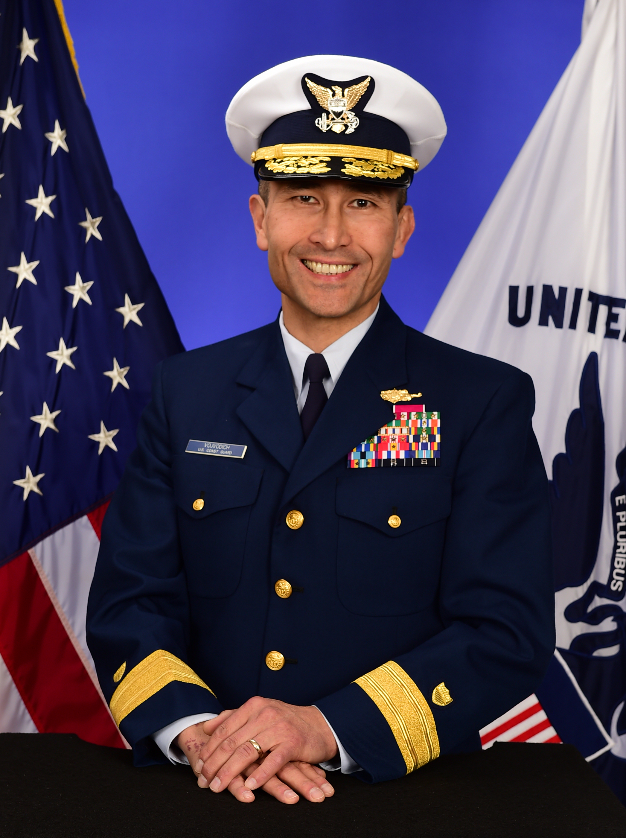 15.	Photograph of Rear Admiral Joseph Vojvodich, Coast Guard Academy class of 1985, who became the first Asian American flag officer in the Coast Guard in 2013. (U.S. Coast Guard)