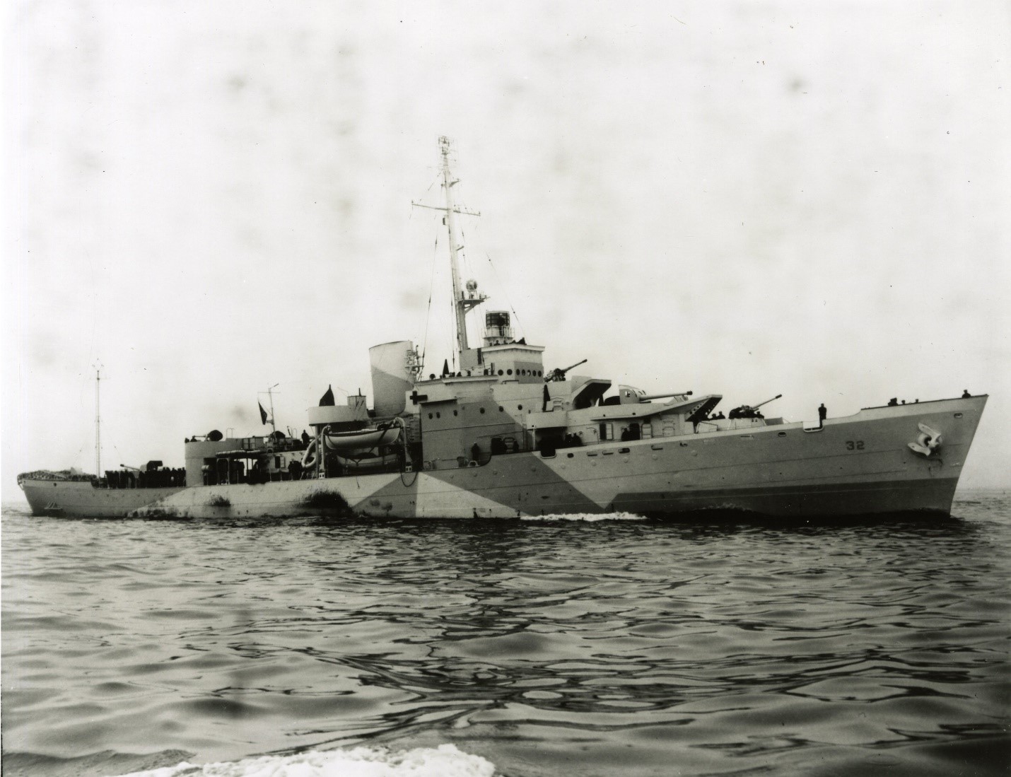 1.	Coast Guard cutter Campbell in its World War II paint scheme. (U.S. Coast Guard)