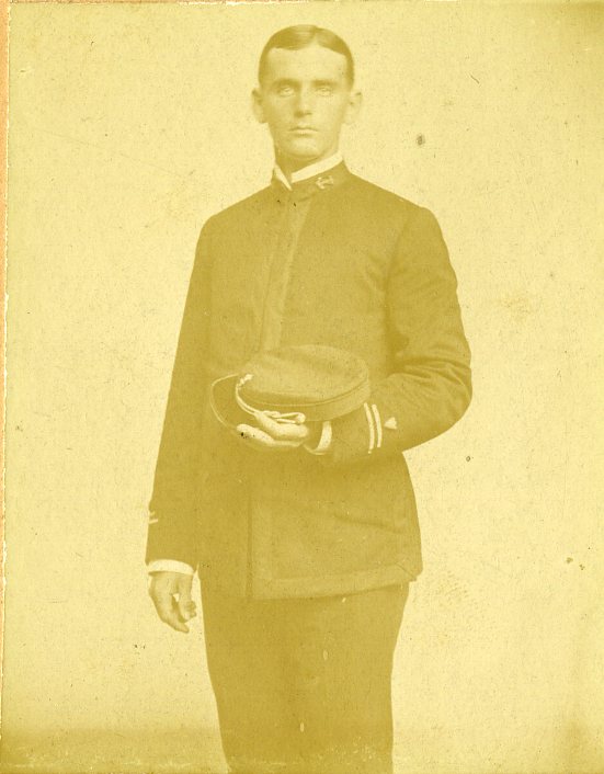 Photo of Charles Satterlee while a cadet at the Revenue Cutter Service School of Instruction. (U.S. Coast Guard)