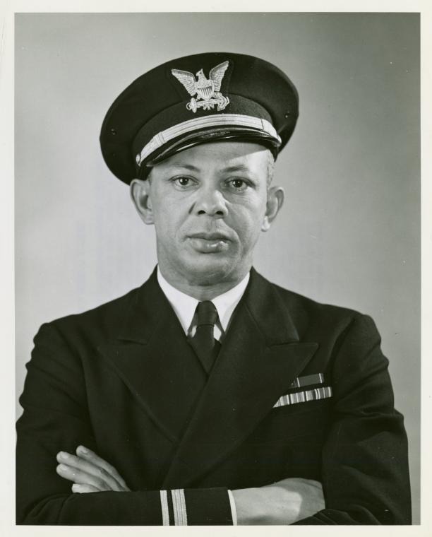 1.	African-American trailblazer, Lt.j.g. Clarence Samuels, in an official Coast Guard photograph during World War II. (U.S. Coast Guard)