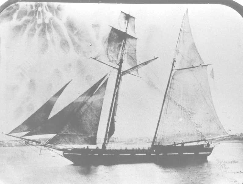 1.	The oldest known photographic image of a revenue cutter shows Morris’s sister cutter Gallatin. (U.S. Coast Guard).