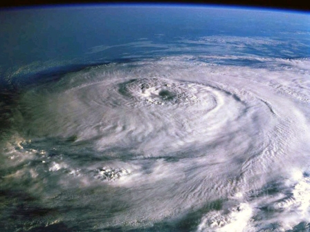 1.	Hurricane Katrina before making landfall as seen from space. (NOAA)