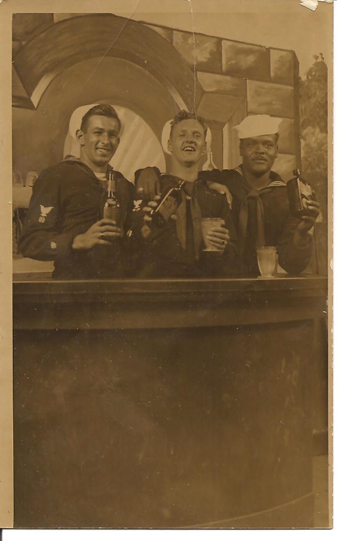 1.	Photograph of Harvey C. Russell, Jr., early in his Coast Guard career with other enlisted men. (Photo courtesy of the Russell Family