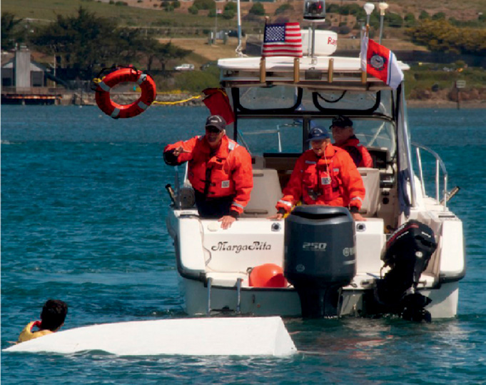Auxiliary patrols are a welcome sight for mariners in distress.
