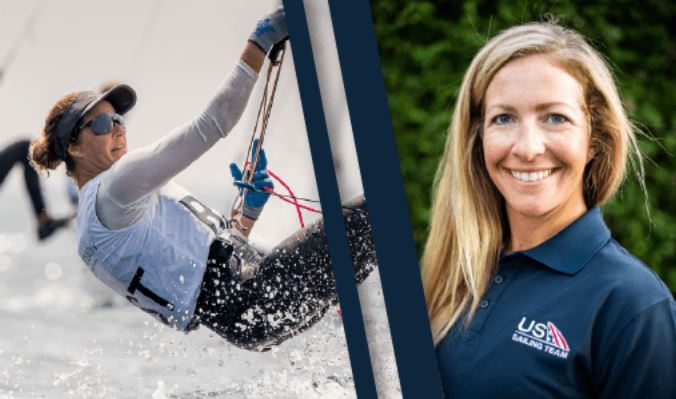 Lara Dallman-Weiss is crewing for Lt. Nikki Barnes in the Women's 470 Sailing during the 2020 Olympics