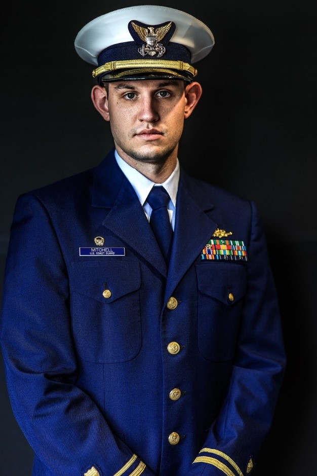 Lt. j.g. Cody E. Mitchell, commanding officer of the Coast Guard Cutter Beluga, is an alumnus of Virginia State University and the Coast Guard College Student Pre-Commissioning Initiative (CSPI). CSPI is a scholarship program, open to students of all races and ethnicities, which pays up to two academic years of college tuition at Minority Serving Institutions.  