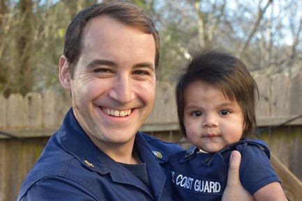 Petty Officer 1st Class Samuel Lavergne and his wife (not pictured) recently welcomed their son, Isaac Joseph-Martinez Lavergn adding him to their family in 2022. 