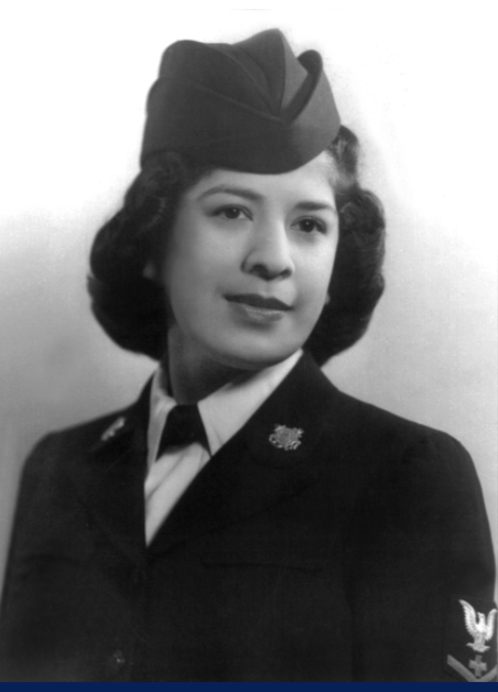 2)	An official Coast Guard photograph of Pharmacist’s Mate Third Class Christine Valdez in dress uniform. (U.S. Coast Guard)