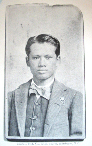 Photo of Chiaio-shung Soong during his years in the United States. This image was taken at his church in Wilmington, North Carolina, when he served on board the revenue cutter Gallatin. (Courtesy of the 5th Avenue Methodist Church, Wilmington)