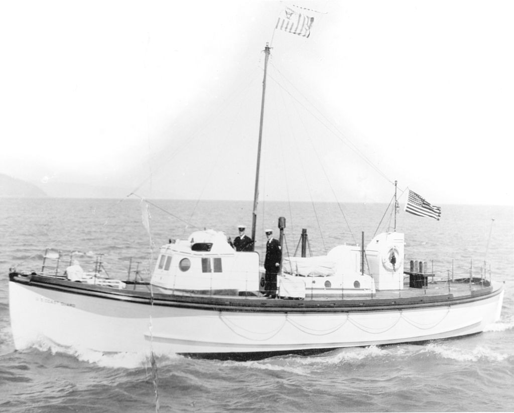 The 52-foot wooden motor lifeboat Triumph (MLB-52301). (U.S. Coast Guard)