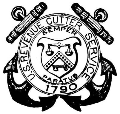 Emblem of the U.S. Revenue Cutter Service. (U.S. Coast Guard Collection)