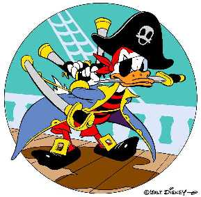 3.	To support the war effort, cartoonist Walt Disney sketched a Donald Duck logo for the Coast Guard’s Corsair Fleet. (U.S. Coast Guard)