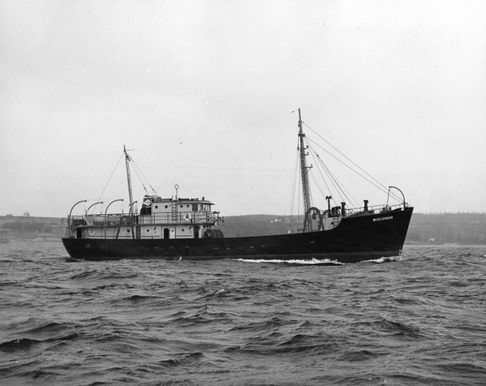 The Terry T was built in 1949 by Sturgeon Bay Shipbuilding, in Wisconsin, and was originally named Wisconsin. (John Asher, Roen Salvage Company)