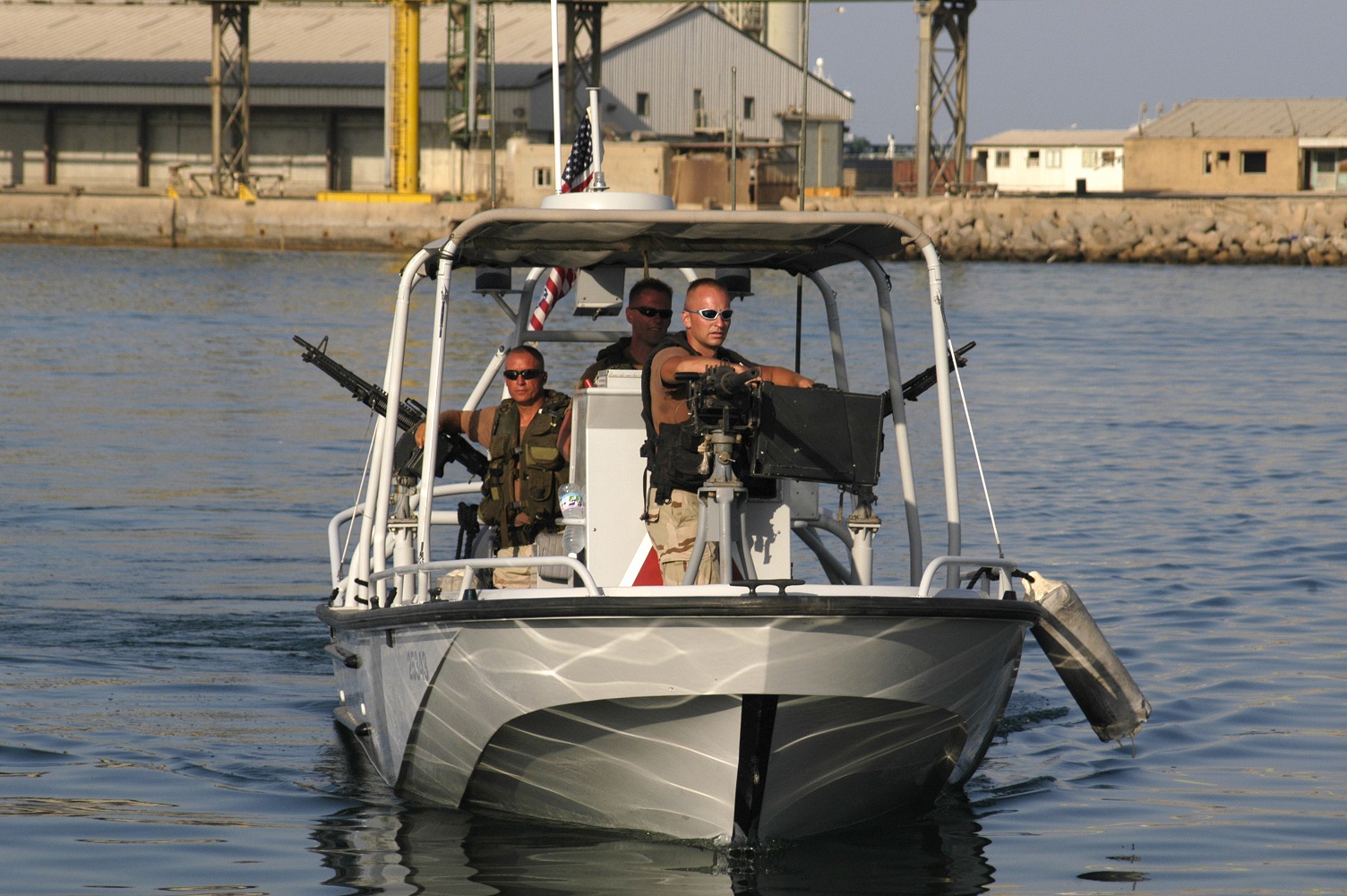 Port Security Unit 309 out of Port Clinton, Ohio, boat underway. (U.S. Coast Guard)
