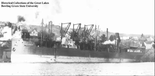 The Steamship Northeastern, whose 1904 wreck likely led to Keeper Etheridge’s statement that became the origin of the Life-Saving Service motto. (Collections of Bowling Green State University)