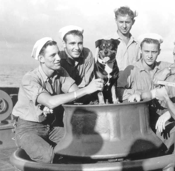 Group photo with Cutter Campbell shipmates while underway. (U.S. Coast Guard)