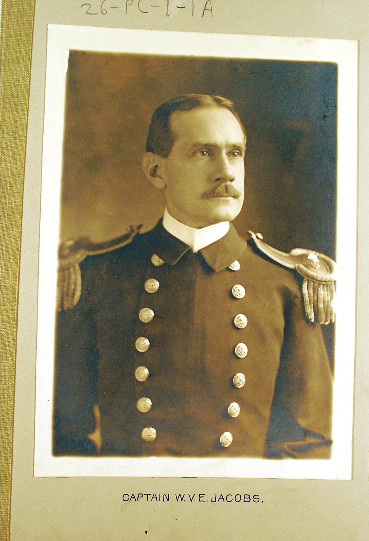 Rare image of another Thetis captain, William Jacobs, in official service photograph in dress uniform. (U.S. Coast Guard)