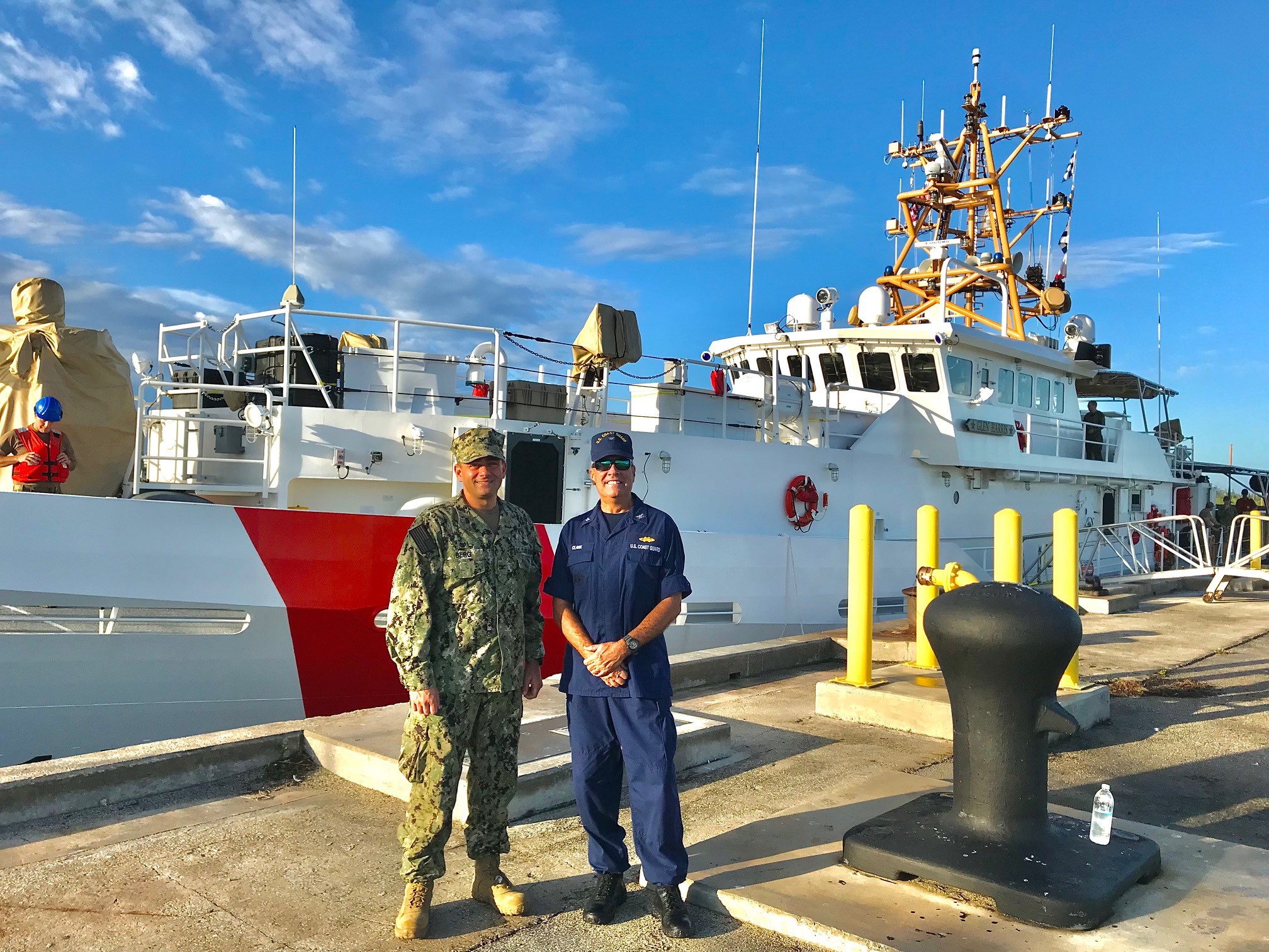 5. Coast Guard Cutters Wrangell and Maui escort cutters Glen Harris and Emlen Tunnell through the Strait of Hormuz in February 2022 as the Fast Response Cutters transit to their new home with PATFORSWA. (U.S. Coast Guard)