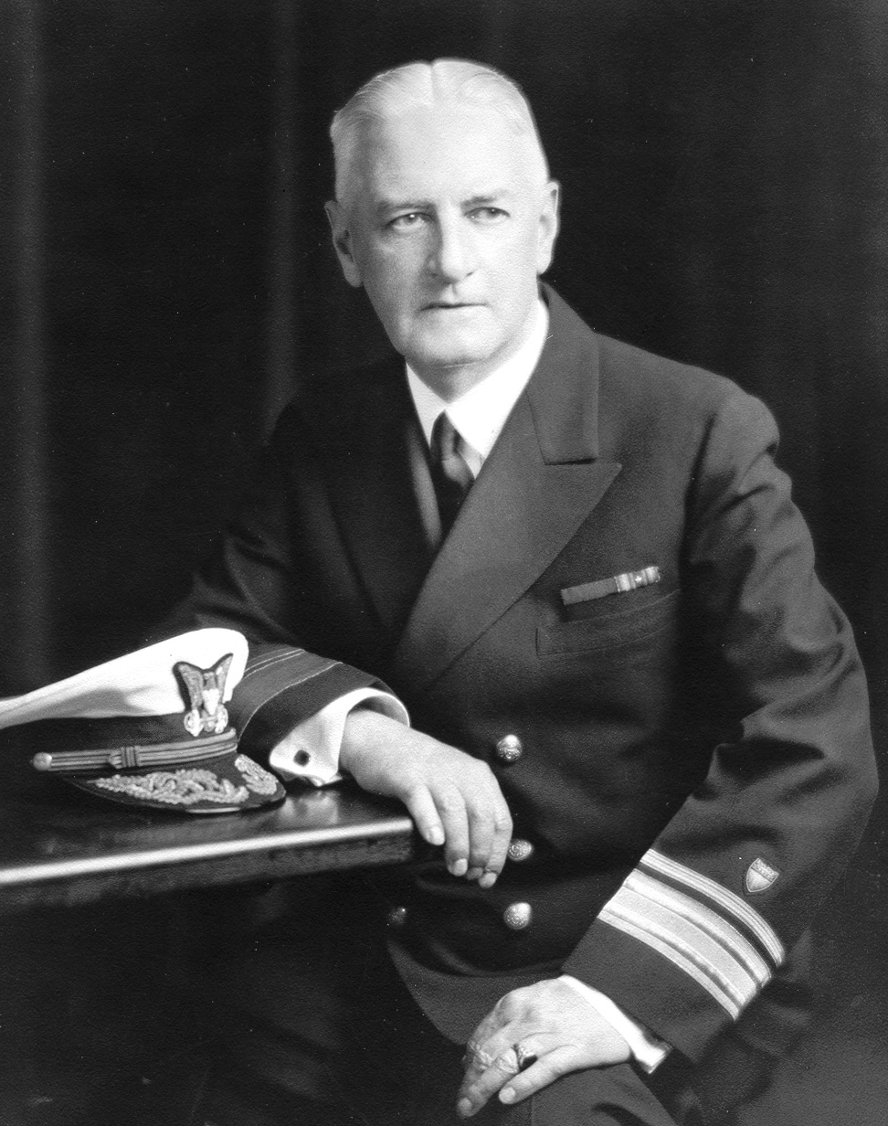 Official photograph of Harry Hamlet during his term as commandant. (U.S. Coast Guard)