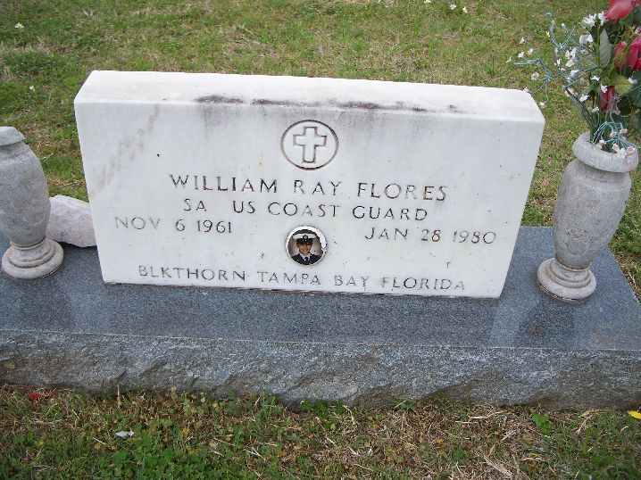 5.	Headstone of William Flores at his final resting place in Benbrook, Texas. (Find-a-Grave)