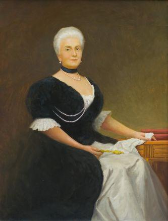 Painting of Harriet Lane late in life held by the St. Alban’s School, which she founded through a bequest in her will. (St. Alban’s School, Washington, D.C.)