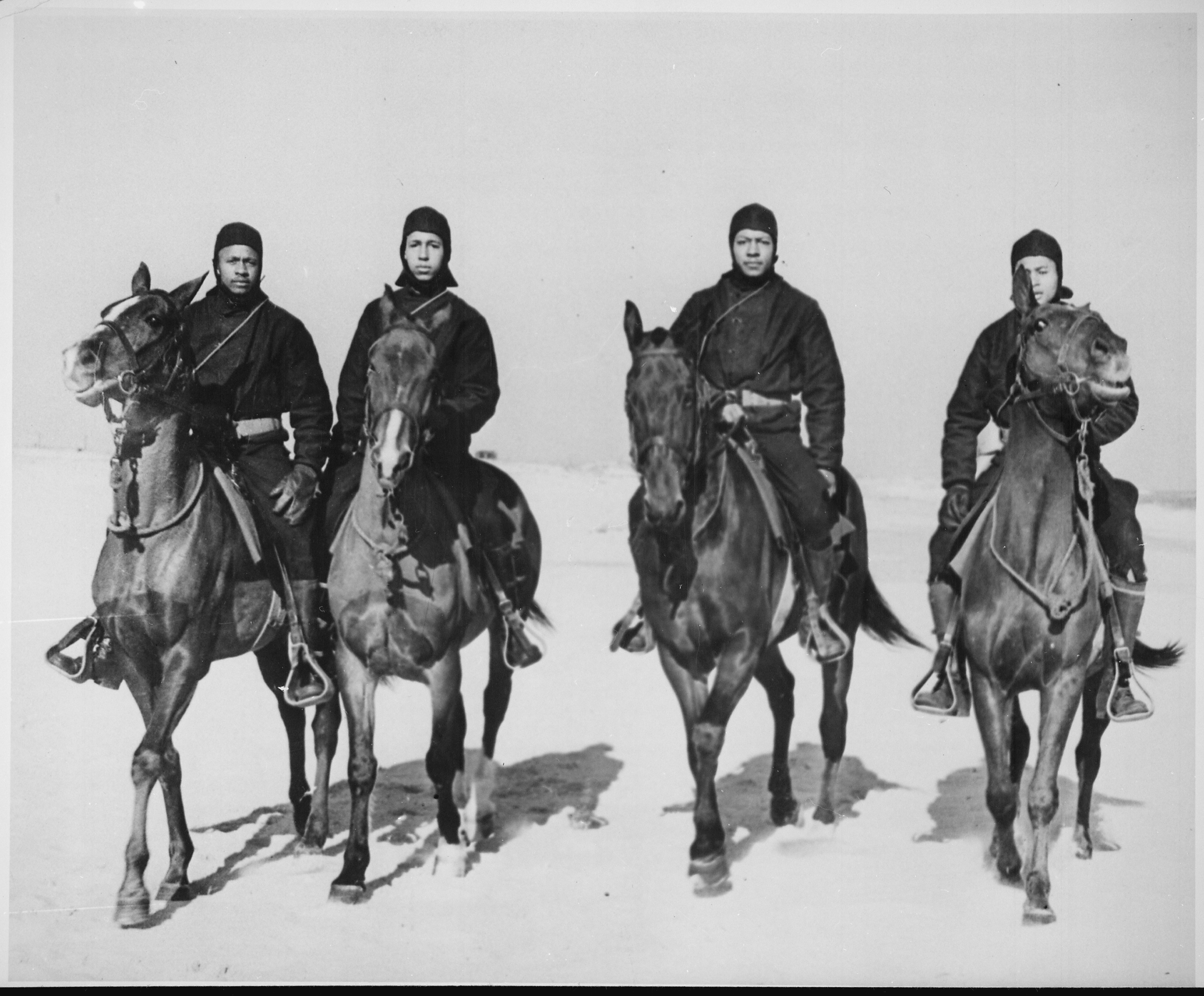 5.	Wartime beach patrols served as security forces on foot, by jeep, or on horseback and included dog patrols. Beach patrols dated back to the Coast Guard predecessor service of the U.S. Life-Saving Service of the 1800s, so the Coast Guard was the logical choice for this duty. (U.S. Coast Guard)