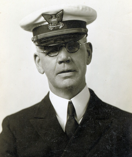 Photograph of Thomas Ross taken in the 1930’s after his promotion to Chief Warrant Boatswain. (Francis Ross Collection, Dartmouth University Library)