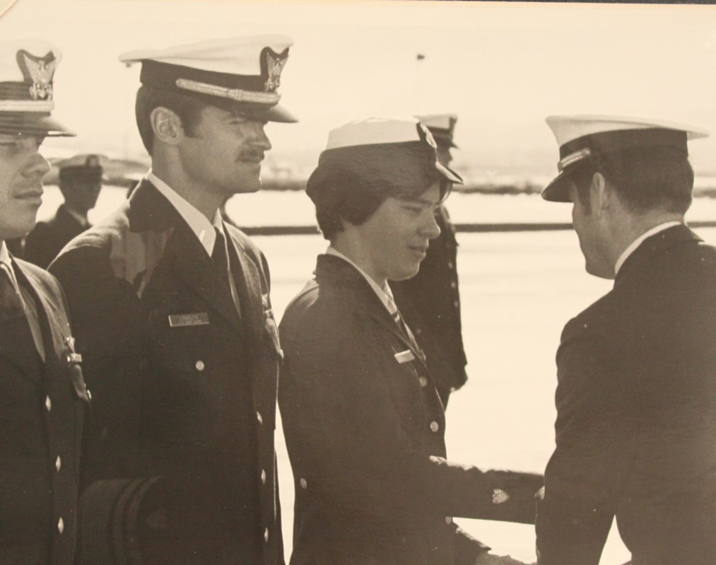 6.	In 1977, Robyn Rogers Bregante became the first female aviation machinist mate specializing in HH-3 and HH-52 helicopters. (U.S. Coast Guard)