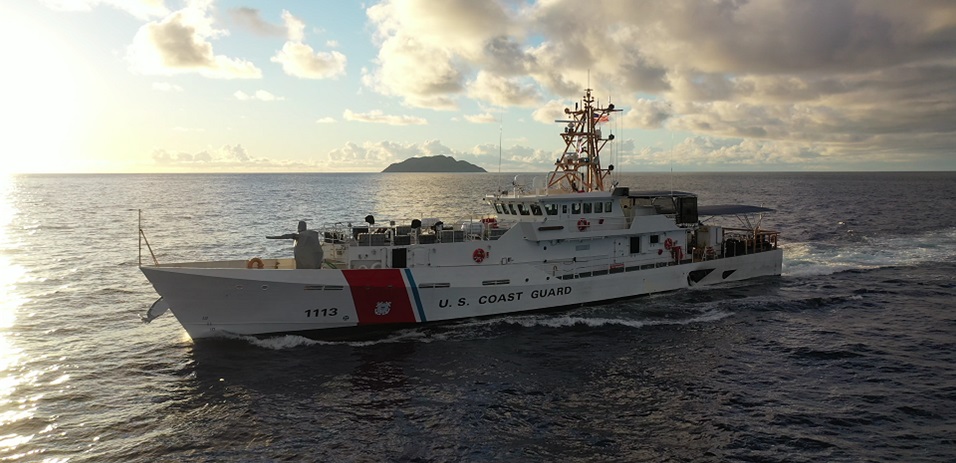 Coast Guard photograph of Fast Response Cutter Richard Dixon underway. (U.S. Coast Guard)