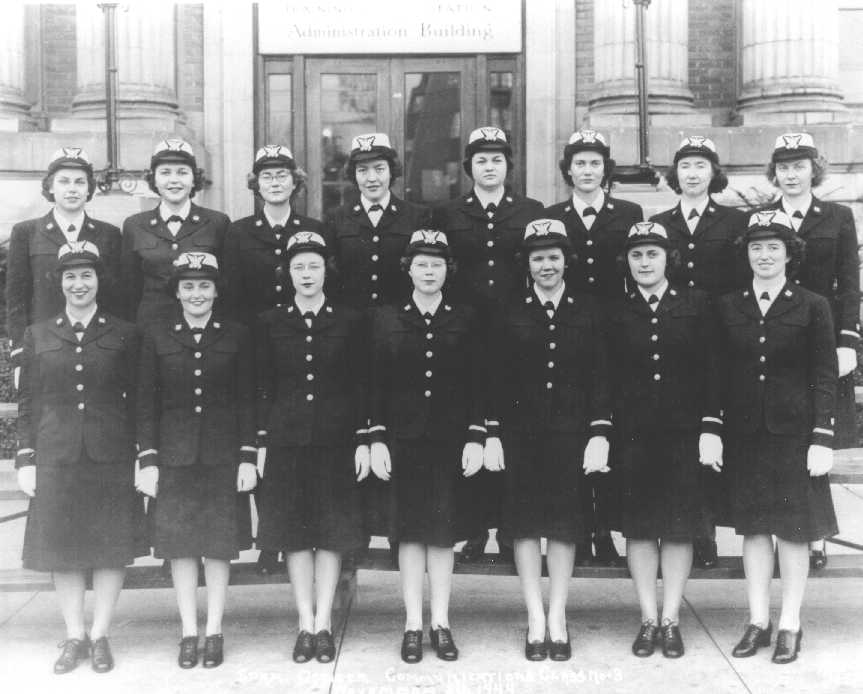 7.	Coast Guard Women’s Reserve, or “SPARs”, officers pose for a group photograph. About 12,000 SPARs served in the Coast Guard during World War II. (U.S. Coast Guard)
