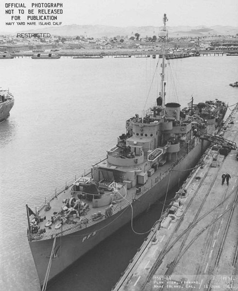 7.	USS Hoquiam, a Coast Guard-manned patrol frigate in the North Pacific on which Jenkins and former Sea Cloud officer Harvey Russell served together a second time. (U.S. Coast Guard photo)