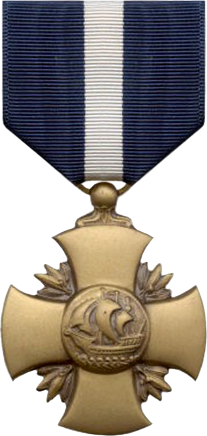 8.	Image of the Navy Cross Medal, the medal awarded to 20 Seneca crewmembers. Many of Seneca’s medals were bestowed posthumously. (Courtesy of Wikipedia)