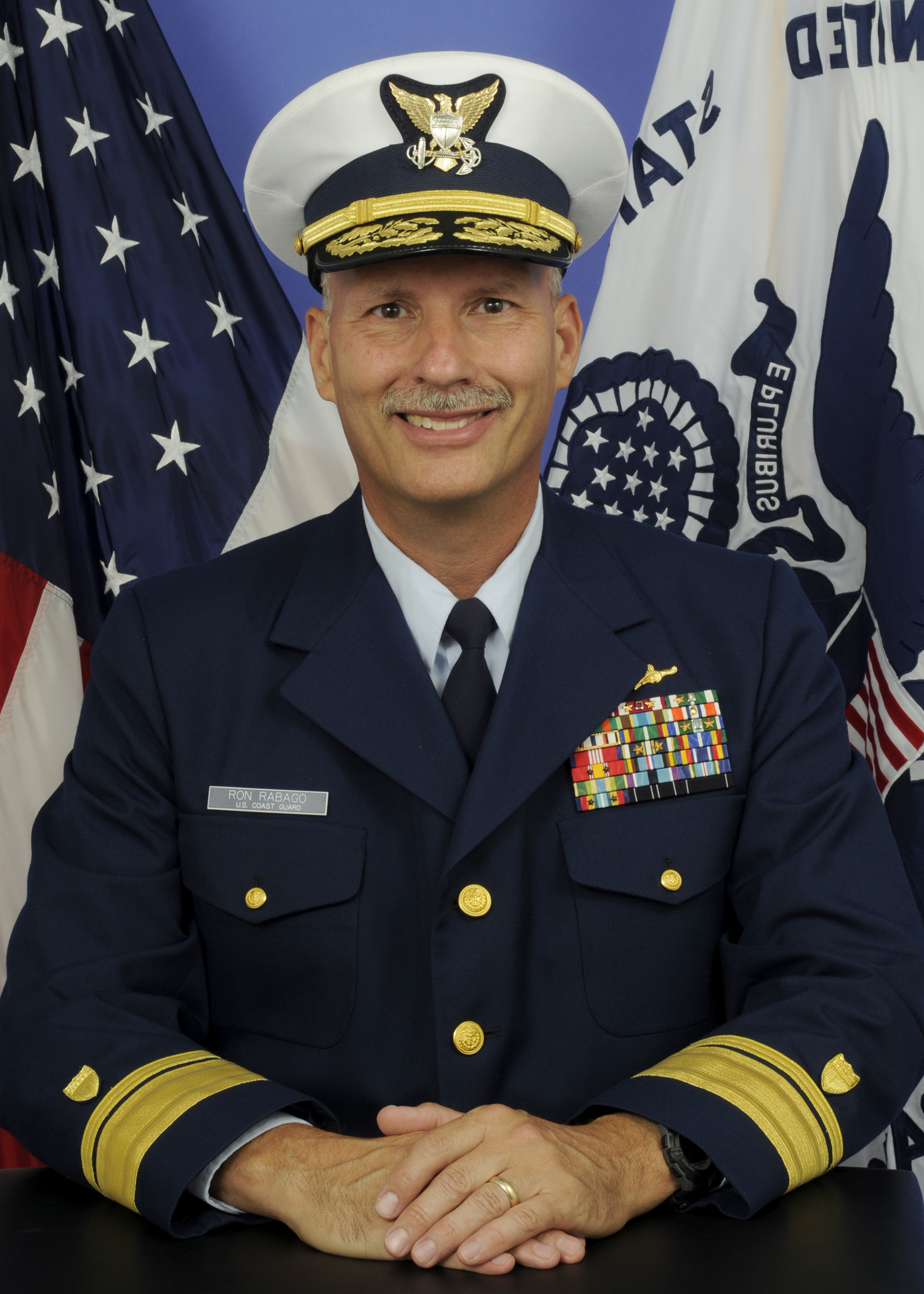 Rear Adm. Ronald Rábago, first Hispanic-American flag officer in the Coast Guard (Coast Guard photo)