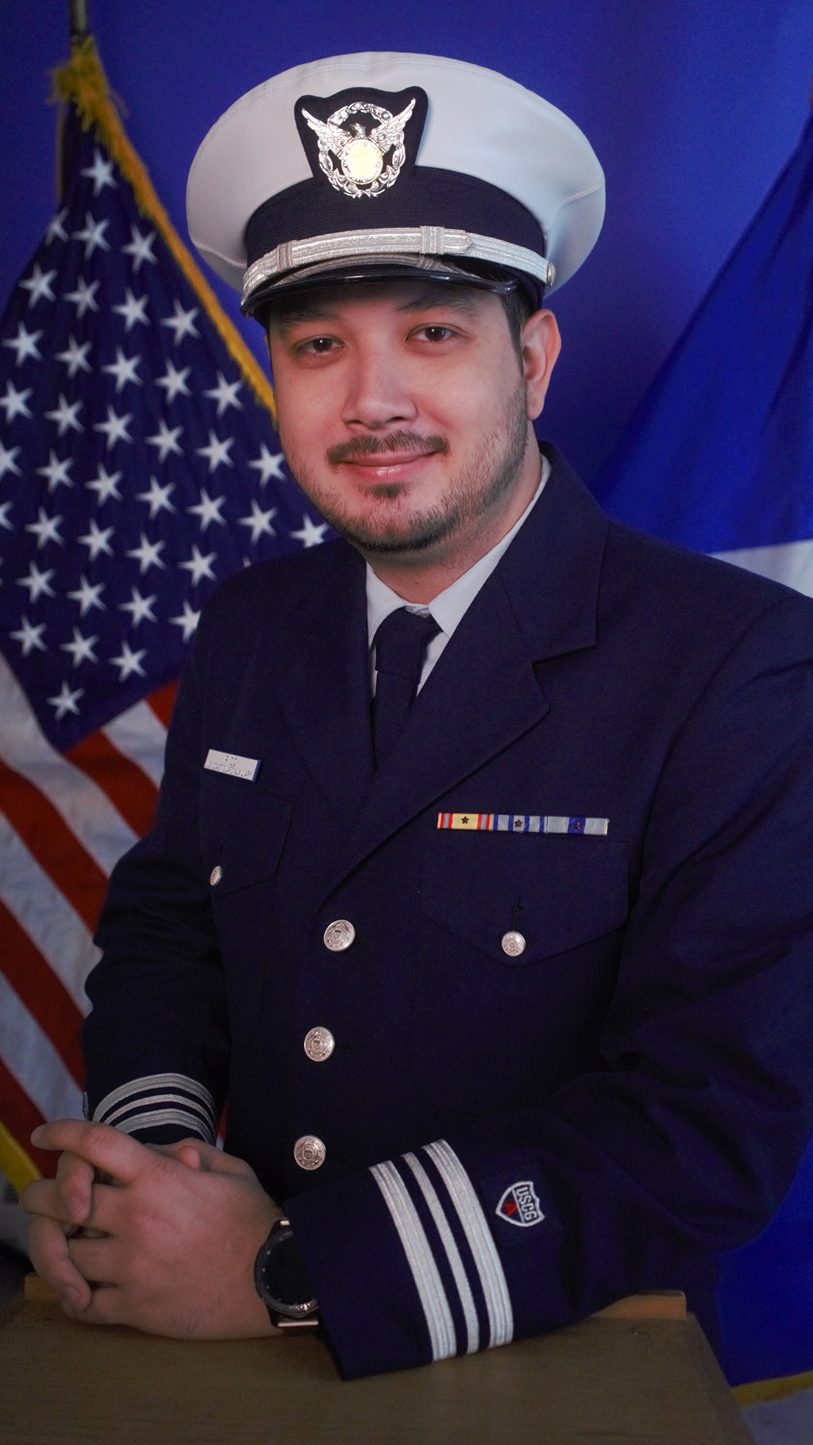 Auxiliarist Alexander R. Rico, recipient of the Commodore Charles S. Greanoff Inspirational Leadership Award. Official U.S. Coast Guard photo. 