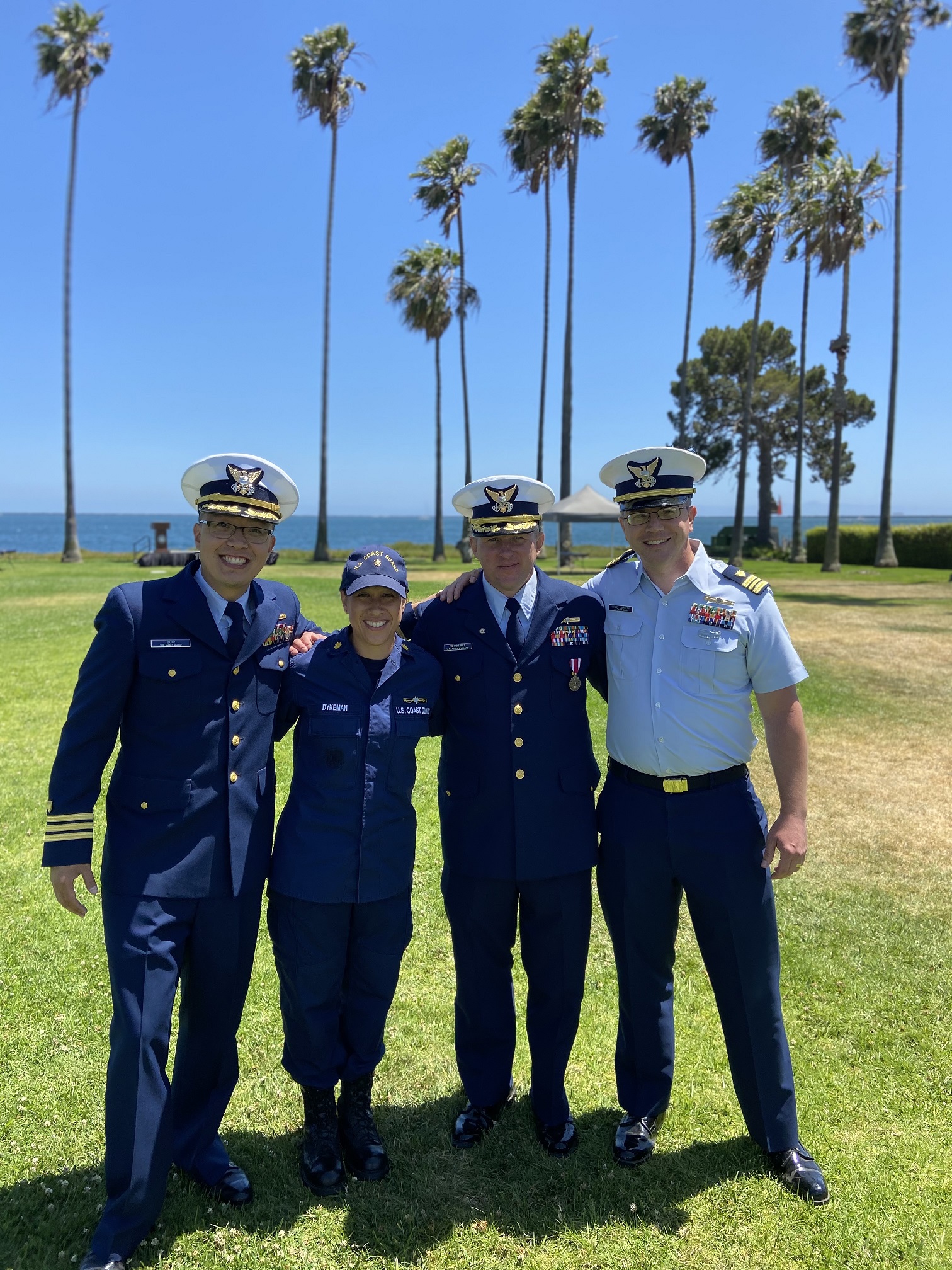 Cmdr. Stephen Bor (far left), the Chief of Prevention for Sector Los Angeles-Long Beach and winner of the Capt. David H. Jarvis Award for Inspirational Leadership poses with team members from U.S. Coast Guard Sector Los Angeles/Long Beach (U.S. Coast Guard photo)