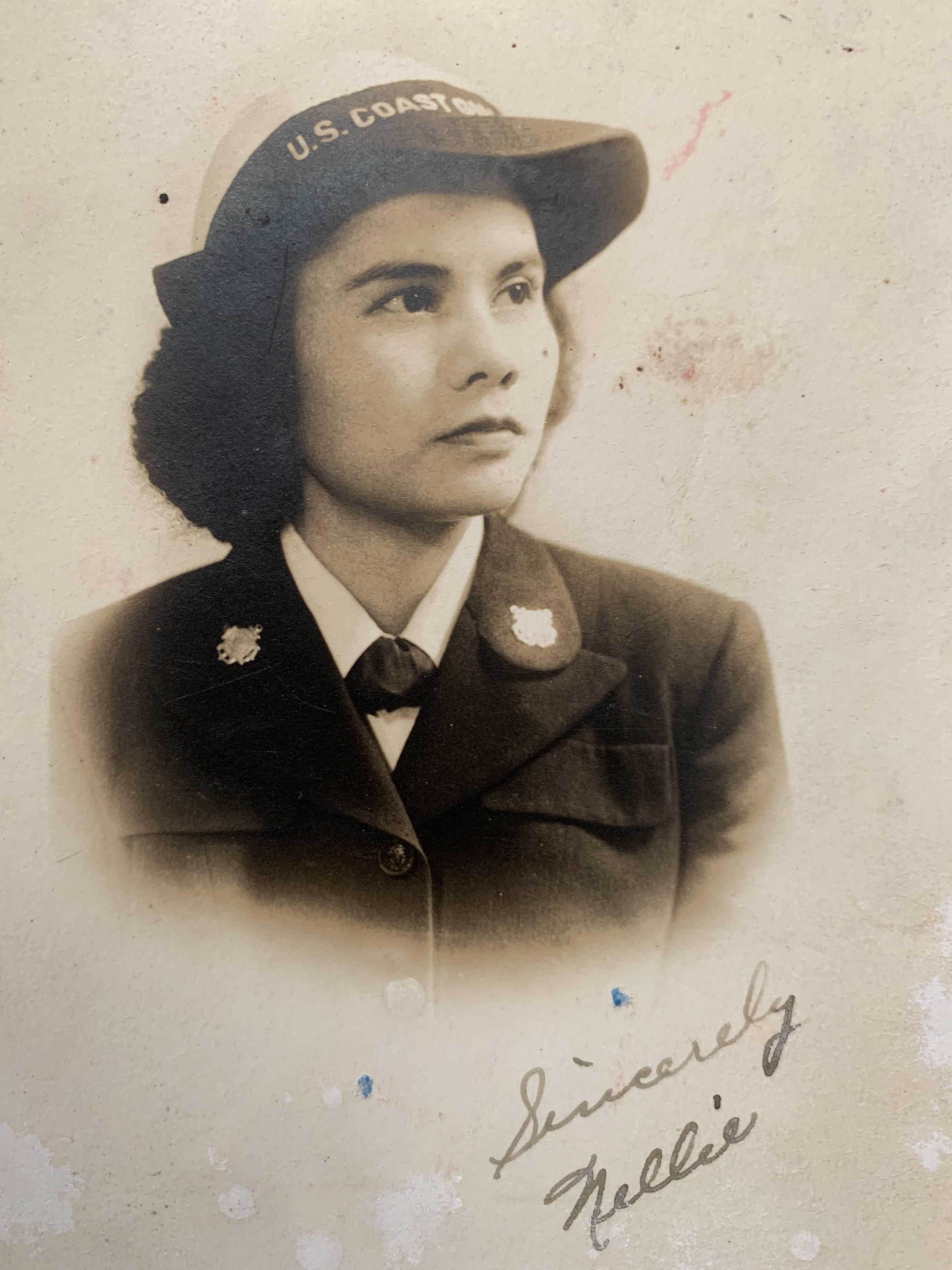 7.	Official Coast Guard photograph of Yeoman Nellie Locust in uniform. (Courtesy of family)