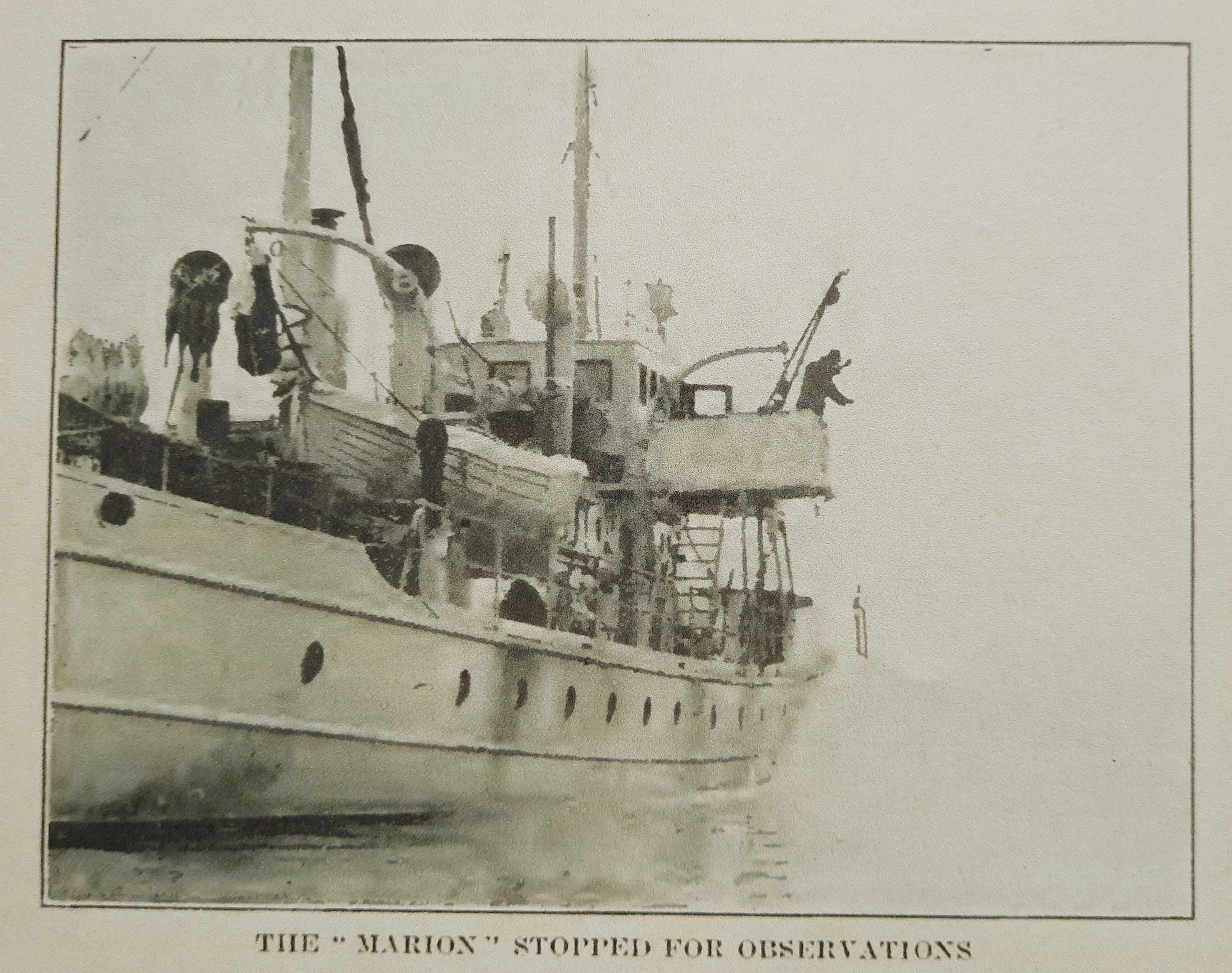 Marion passing a glacier in Disco Bay, Greenland. (Coast Guard photo)