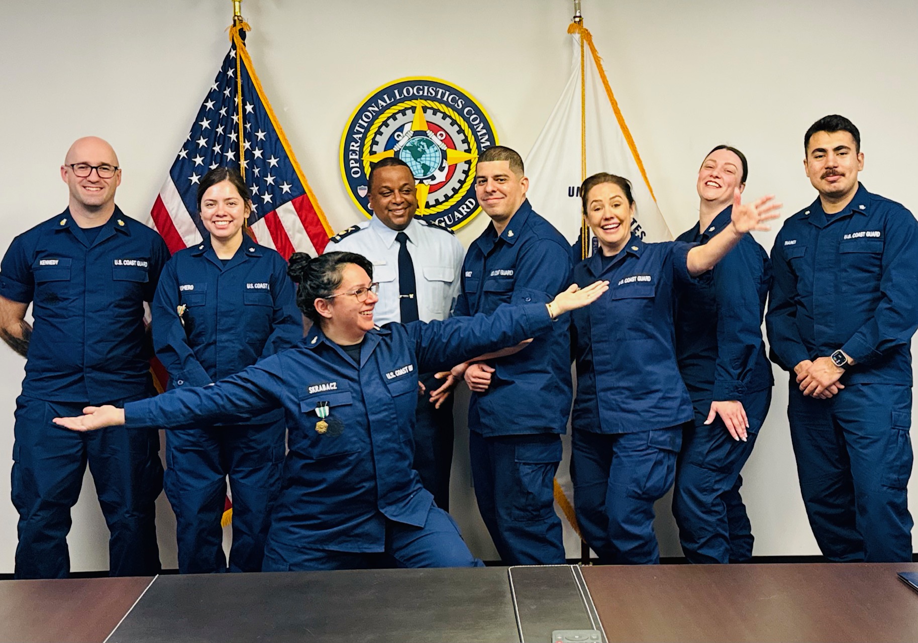 Reserve Mobilization Team members celebrate at the departing awards ceremony on Feb. 12, 2026.   The Reserve Mobilization Team works with commands to process orders, ensuring families receive medical coverage and support during critical deployments. 